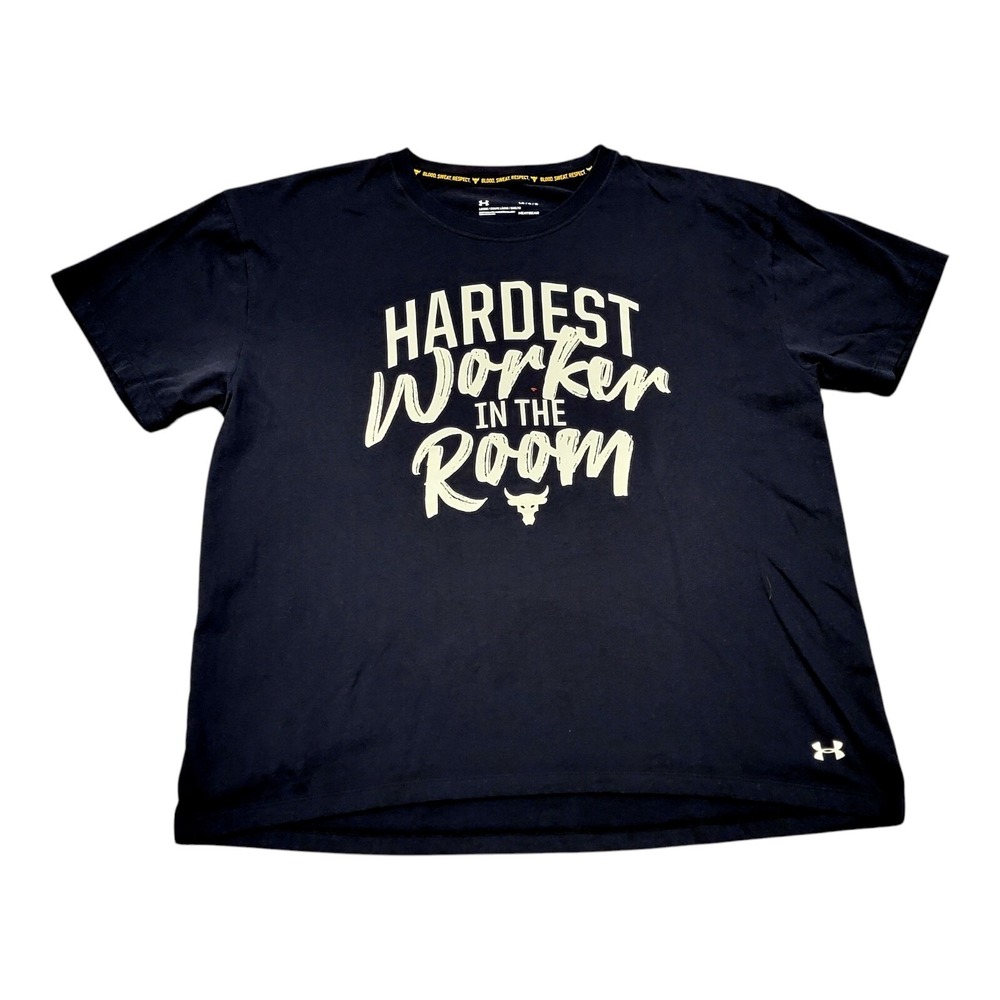 Women's Under Armour Project Rock Hardest Worker In The Room Large 1355681-001